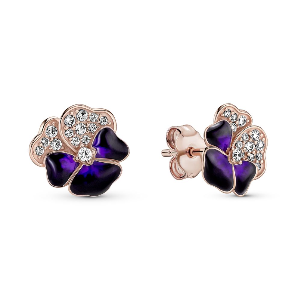 Buy Purple Gold Tone Tops Earrings Online at Jayporecom