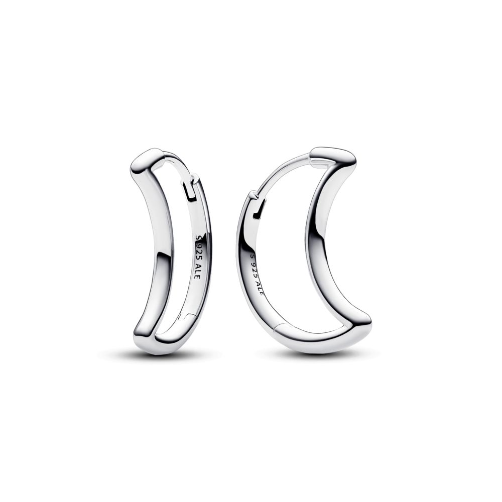 Moon Hoop Earrings | PANDORA