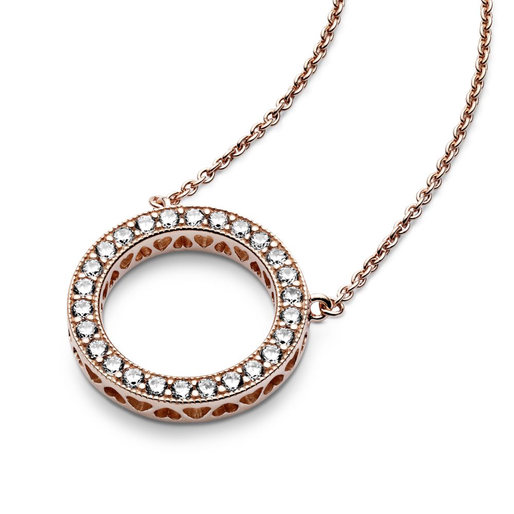 sparkle circle necklace