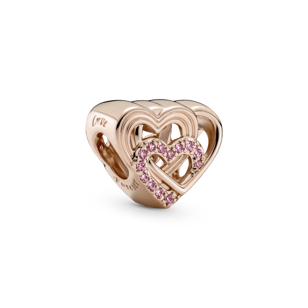 rose gold best friend pandora charm