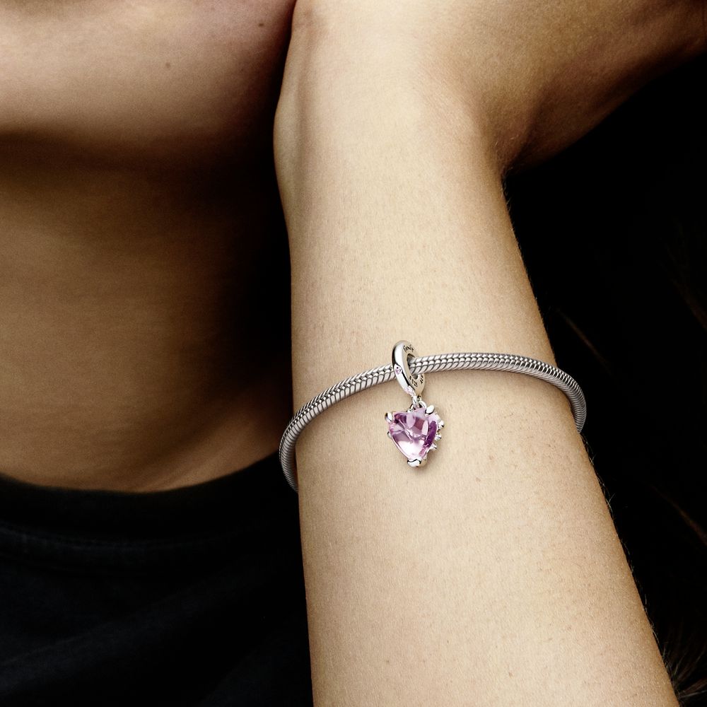 Pandora amethyst deals heart charm