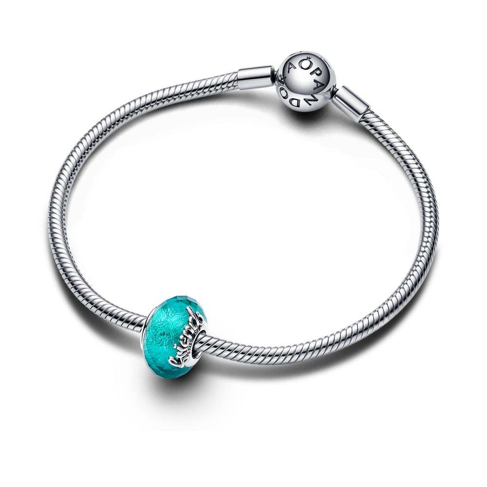 PANDORA cheapest Murano Faceted Blue Glass Charms and Mr/Mrs Charm