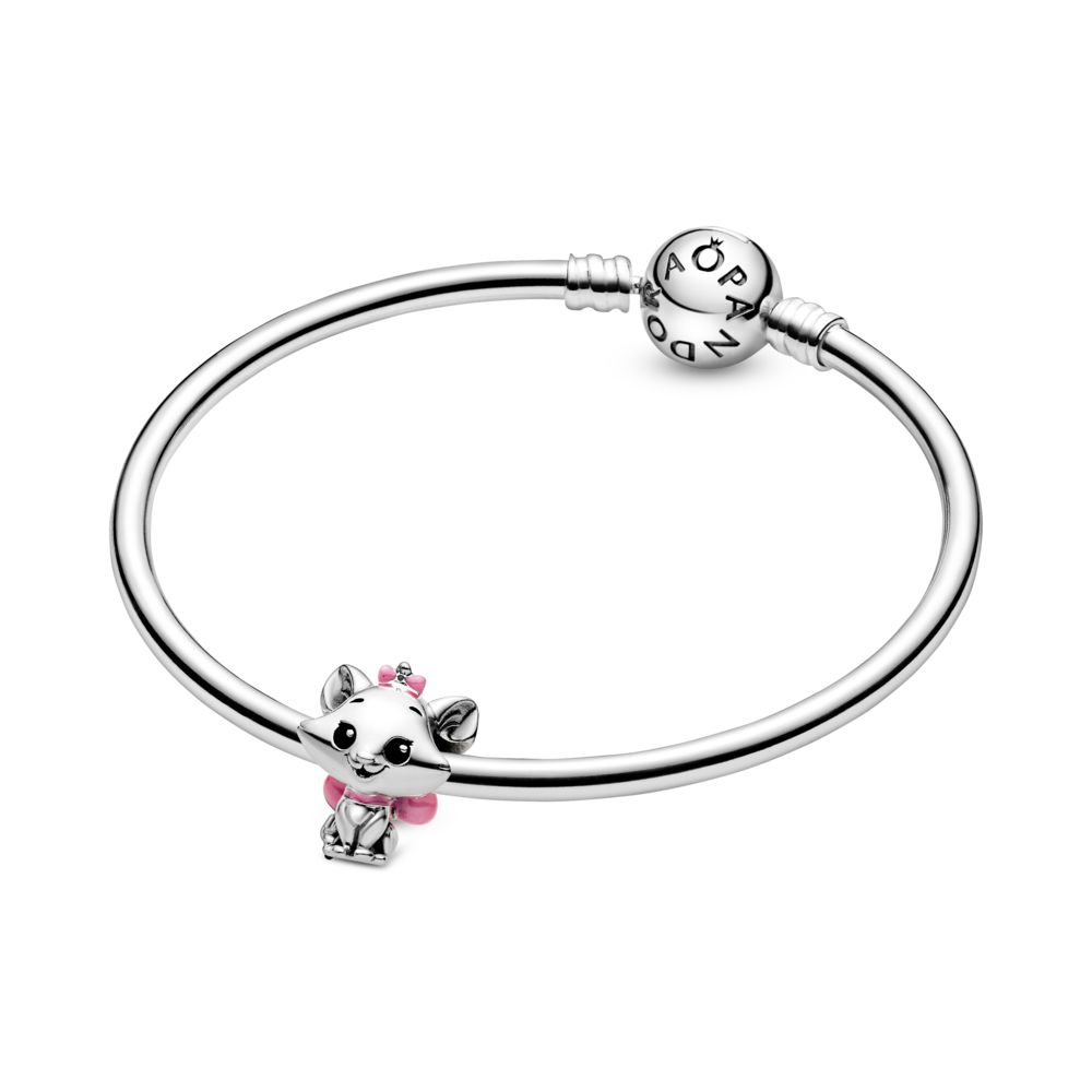 2 Pcs PANDORA DISNEY SILVER shops MARIE ARISTOCAT CHARM AND SIGNATURE BEAD NEW