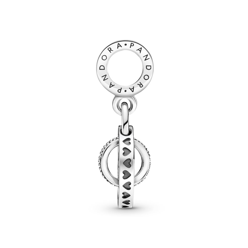 Pandora Logo Circles Dangle Charm | PANDORA