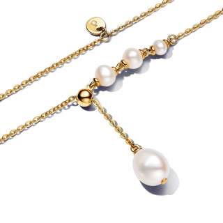 Treated Freshwater Cultured Pearl Drop Necklace 