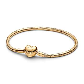 Pandora Moments Sparkling Infinity Heart Clasp Snake Chain Bracelet |  Sterling silver | Pandora US