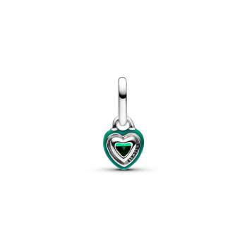 Pandora ME мини висечки приврзок Зелена чакра во облик на срце 